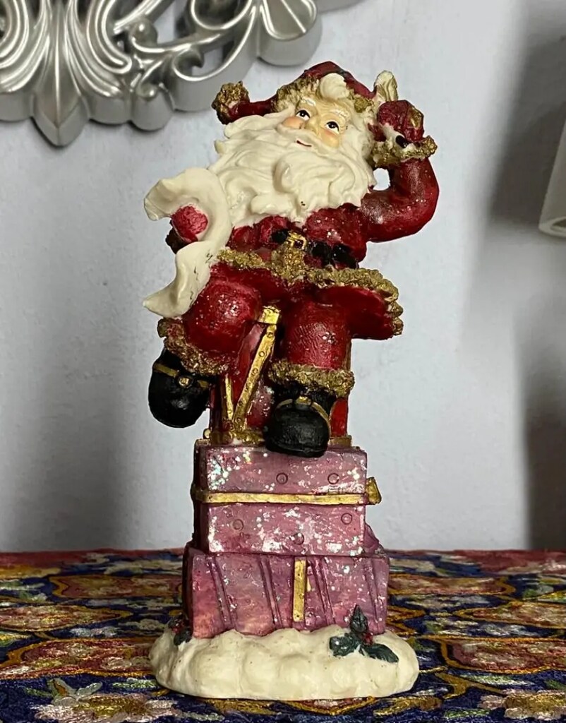 Vintage Noel Baba Biblo ~ Büyük Boy İtalyan - 4