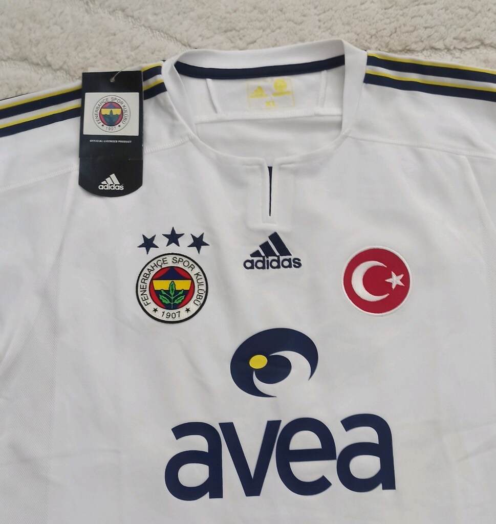 2004-2005 Van Hooijdonk Orijinal Fenerbahçe Deplasman Forma Adidas - 3