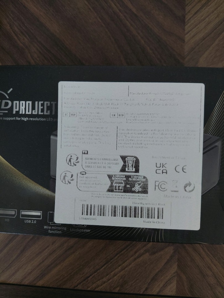 Beyaz LED Projeksiyon Cihazı - 6