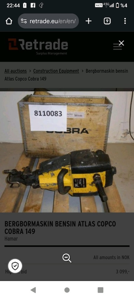 benzinli Hilti cobra anakonda - 3