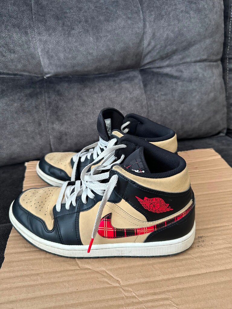 Nike Air Jordan 1 Mid Tartan Swoosh - 3