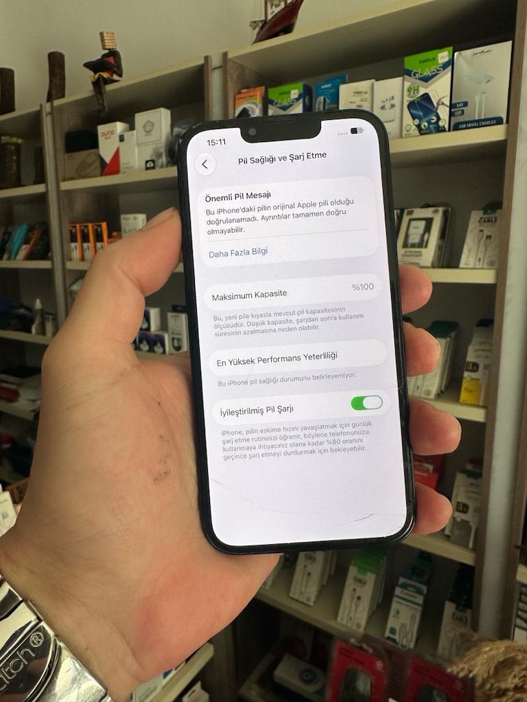 Apple 13 128 Gb değişen arka kamera orjnl pil kozmetik 10/9 temiz tr - 3