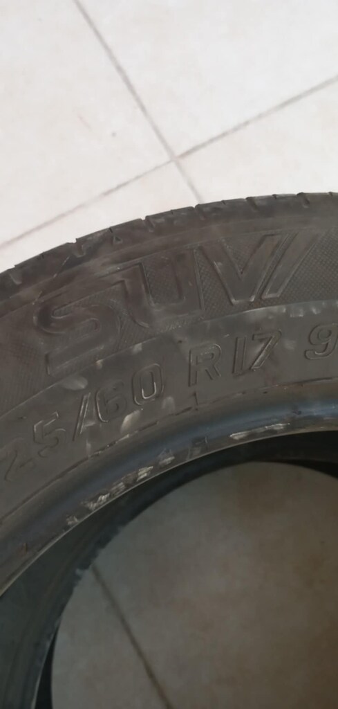 2 ADET 225X60XR17 SUV LASTİK DİŞLİLERİ İYİ YANAKLARDA ÇATLAK YOKTUR - 3