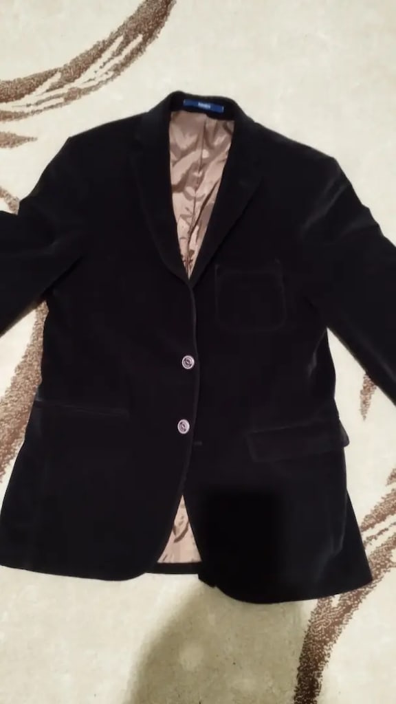Kahverengi şık ceket slim fit..İç köşe astarı sökük dikilir..