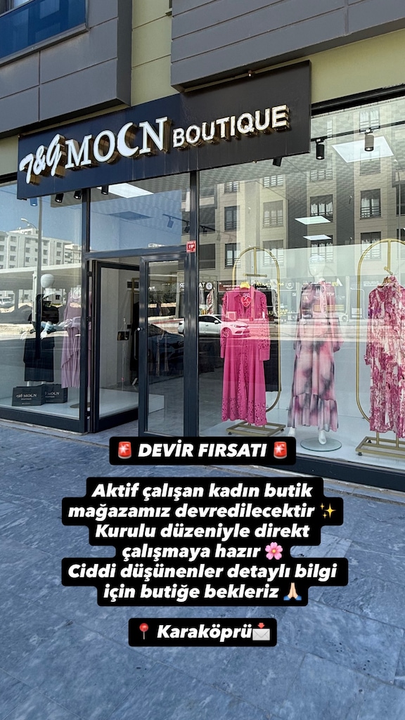 Butik Kapatma Nedeniyle Tüm Ürünler Satılık