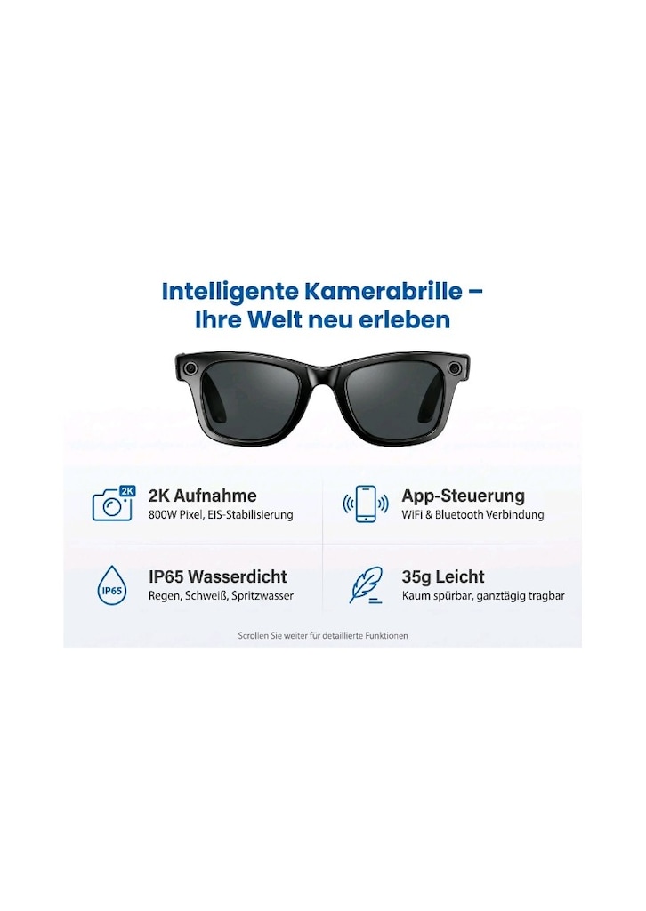 smart Glasses uwot 4k kameralı - 2