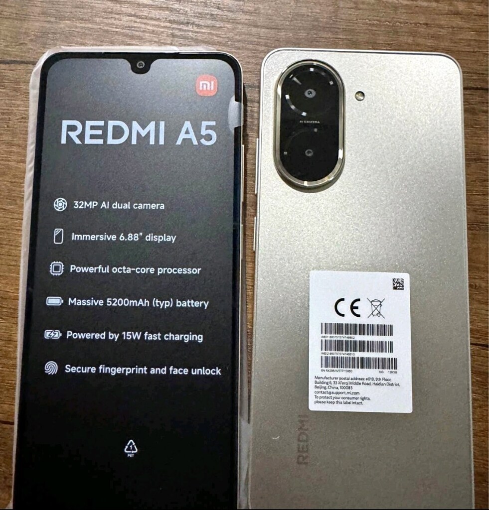 redmi A5 sıfır cihaz renkleri mevcut 128 GB hafıza 4+4 RAM yd global - 4