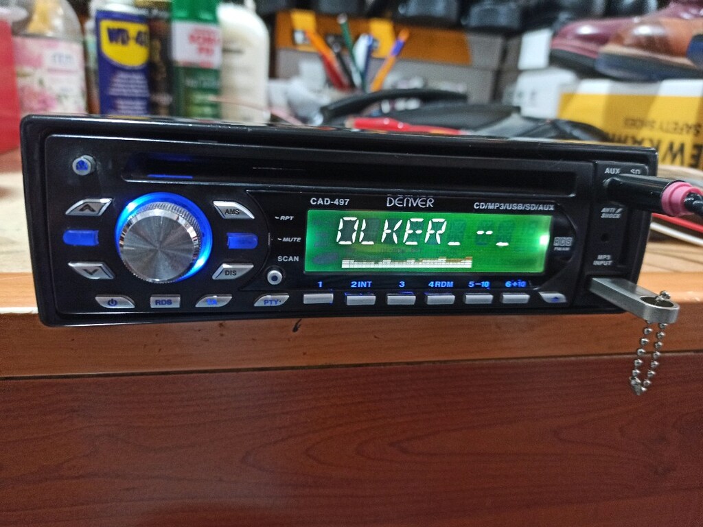 USB AUX RADYO tek anfi çıkışli oto teyp sorunsuz çalışır durumda - 8