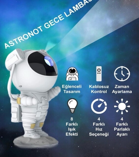 Astronot Gece Lambası