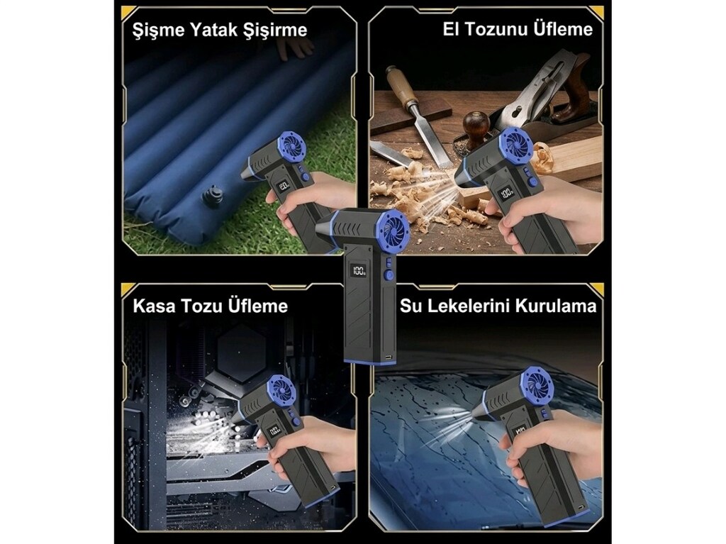 HSTOP 130.000 RPM Turbo Jet Fan / Şarjlı Hava Üfleyici - 2