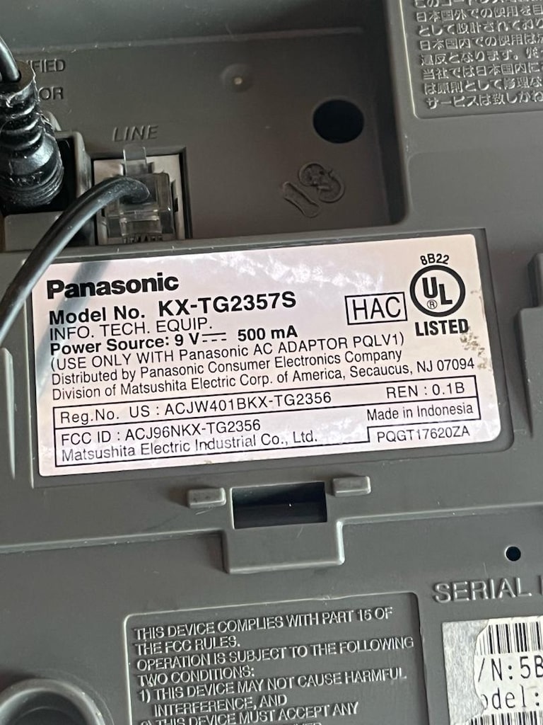 Panasonic KX-TG2357S Ev Telefonu Kablosuz - 9