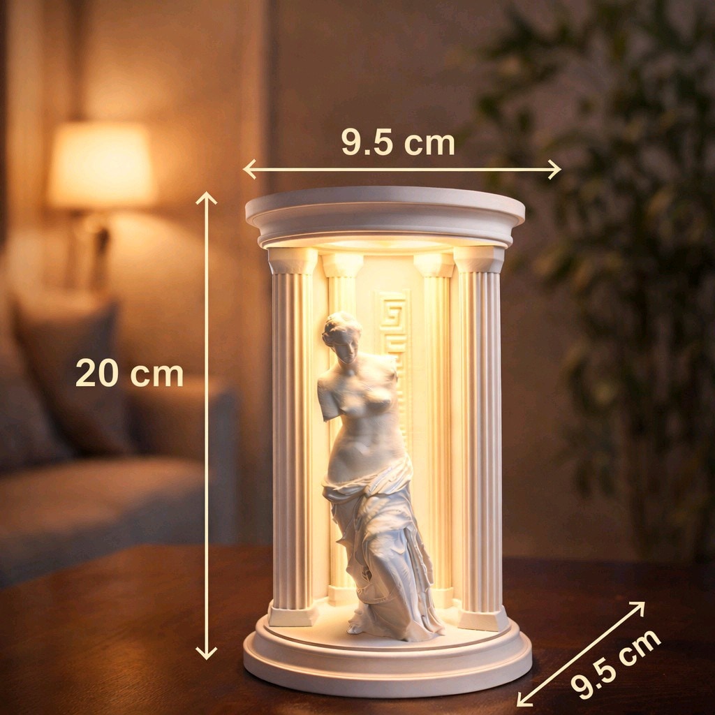 afrodit heykel led gece lambası - 3