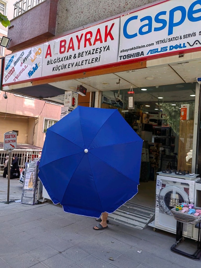 DEV KAMPANYA PLAJ ŞEMSİYESİ ŞEMSİYE KAMP PİKNİK YÜZME KARAVAN MAGAZADA - 3