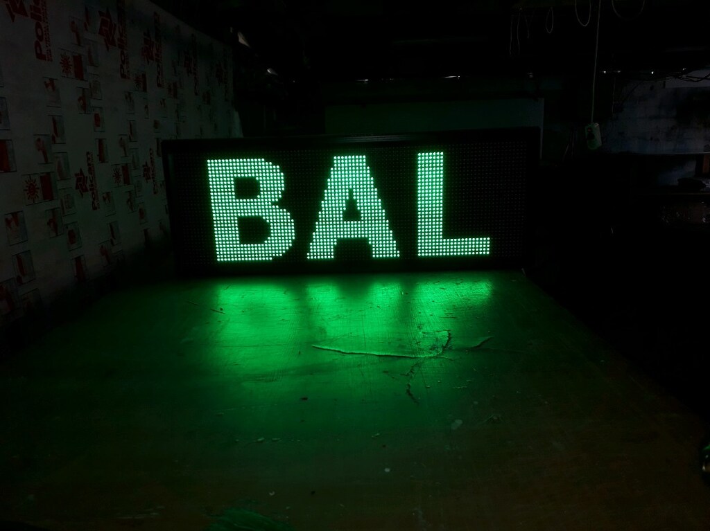 32x96cm led tabela kayan yazı - 2