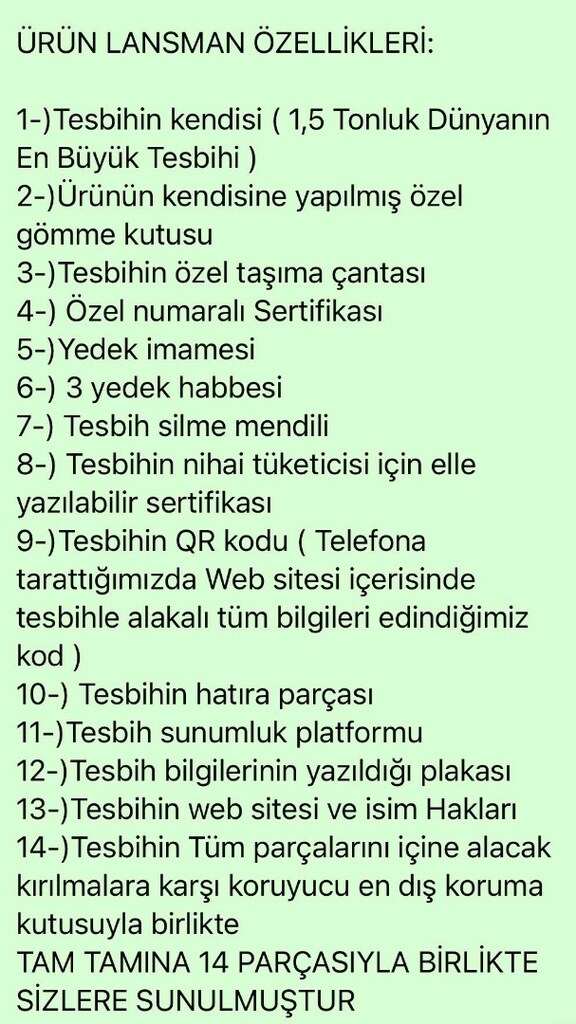 Koleksiyonluk Usta İşçilikli Tesbih - 3