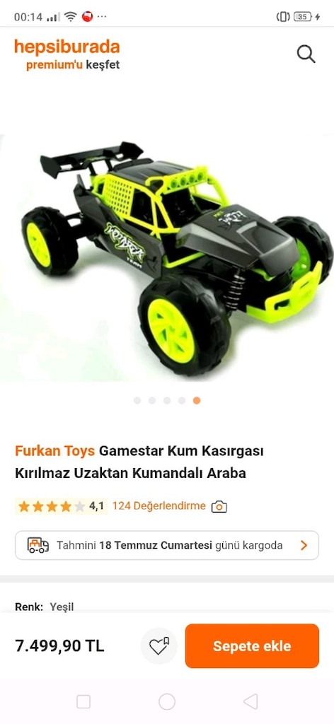 Sahibinden Sıfırdan Farksız Sarzli Oyuncak Araba - 6