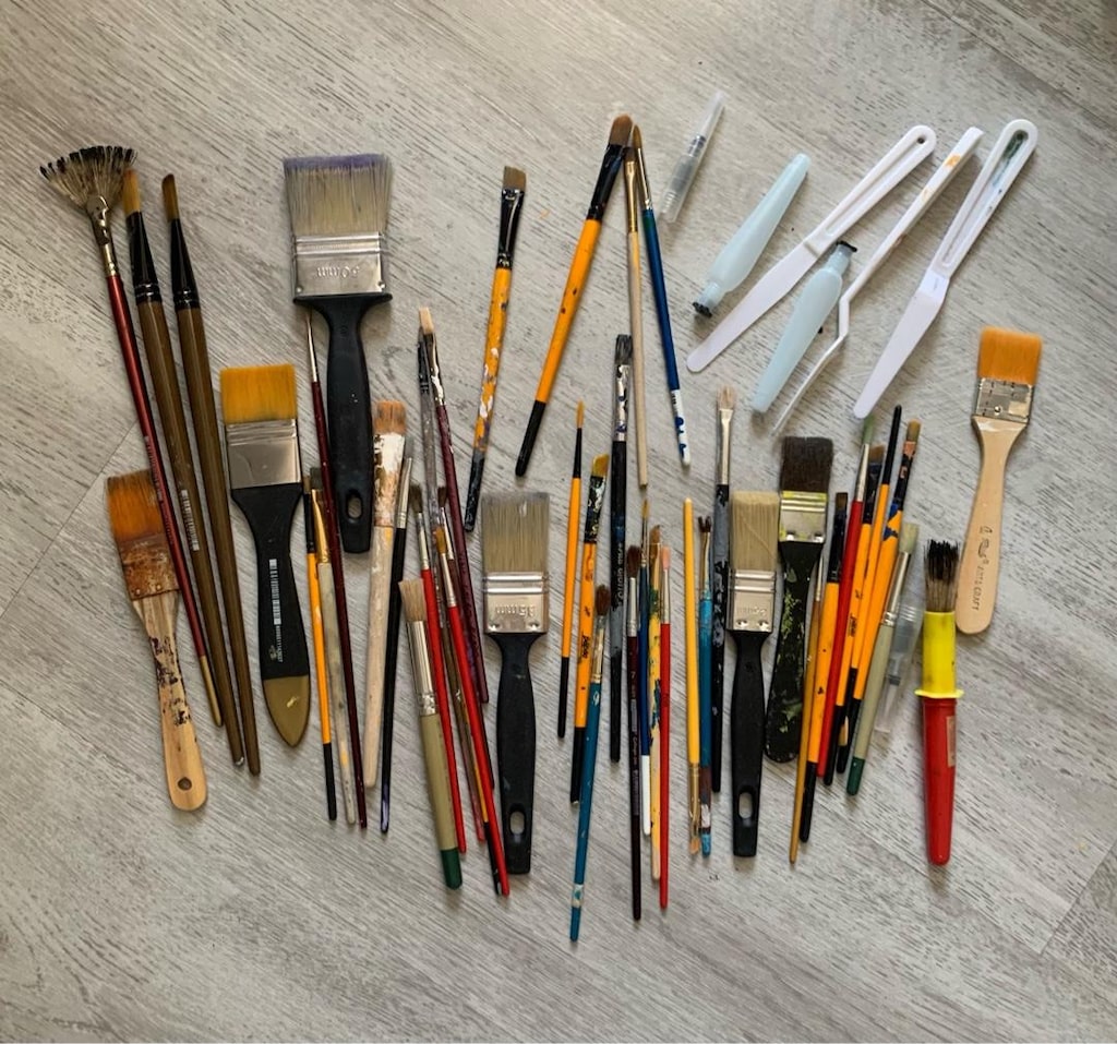 Maries Oil Colour 12li +Fırça+Spatula+ Yağlı Boya 12ML +Seramik Hamuru - 3