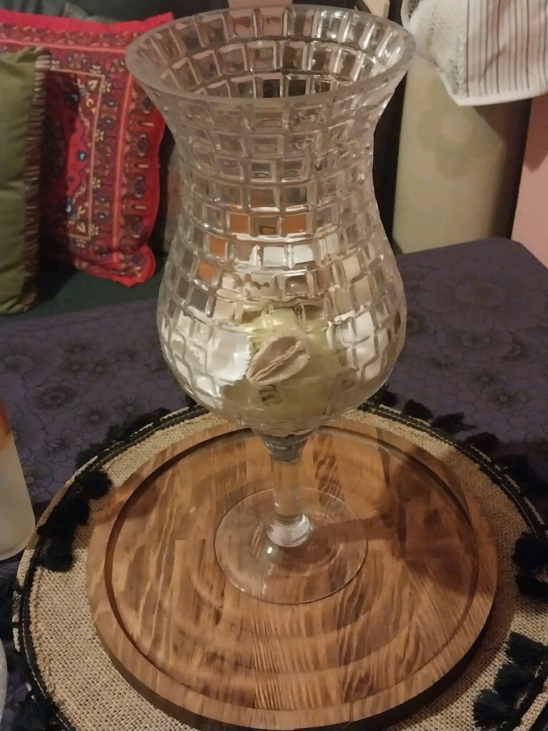 Paşabahçe cam dekoratif vintage vazo - 3