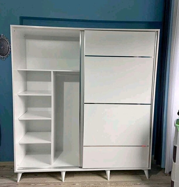 SÜRGÜLÜ DOLAP GARDROP 160/180/200 CM ÖLÇÜ SEÇENEKLERİ İLE KAPIDA ÖDEME