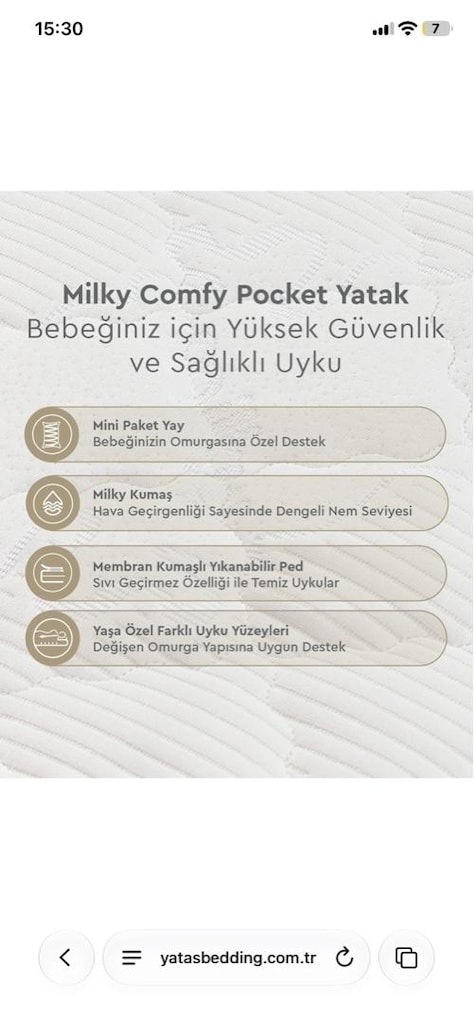 Yataş Milky Comfy Pocket Yatak - 3