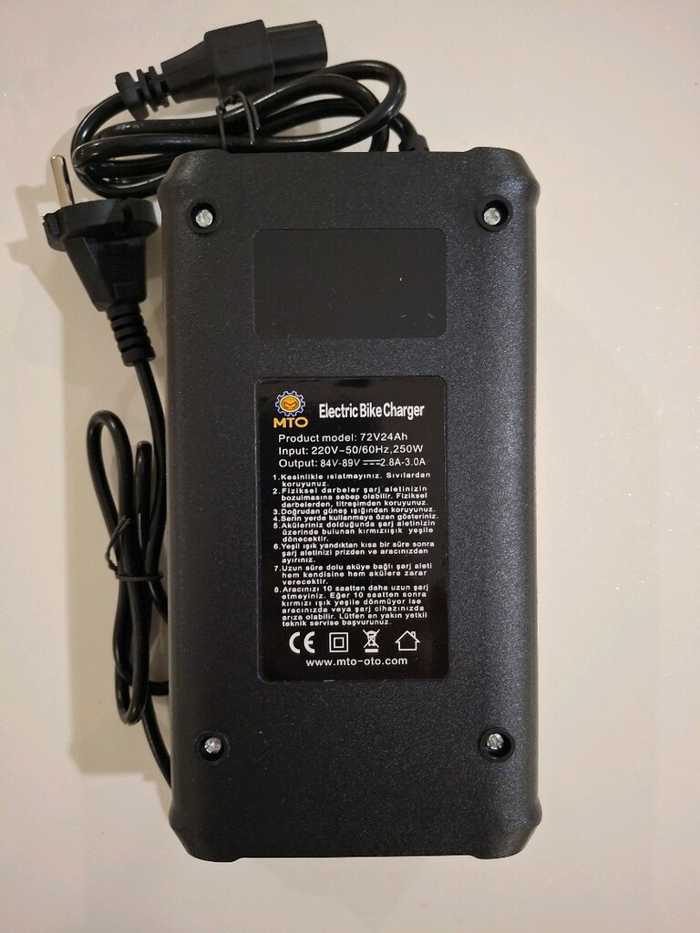 MTO 72 VOLT 24 AH 6 AKÜLÜ ŞARJ ALETİ SIFIR ÜRÜN - 4