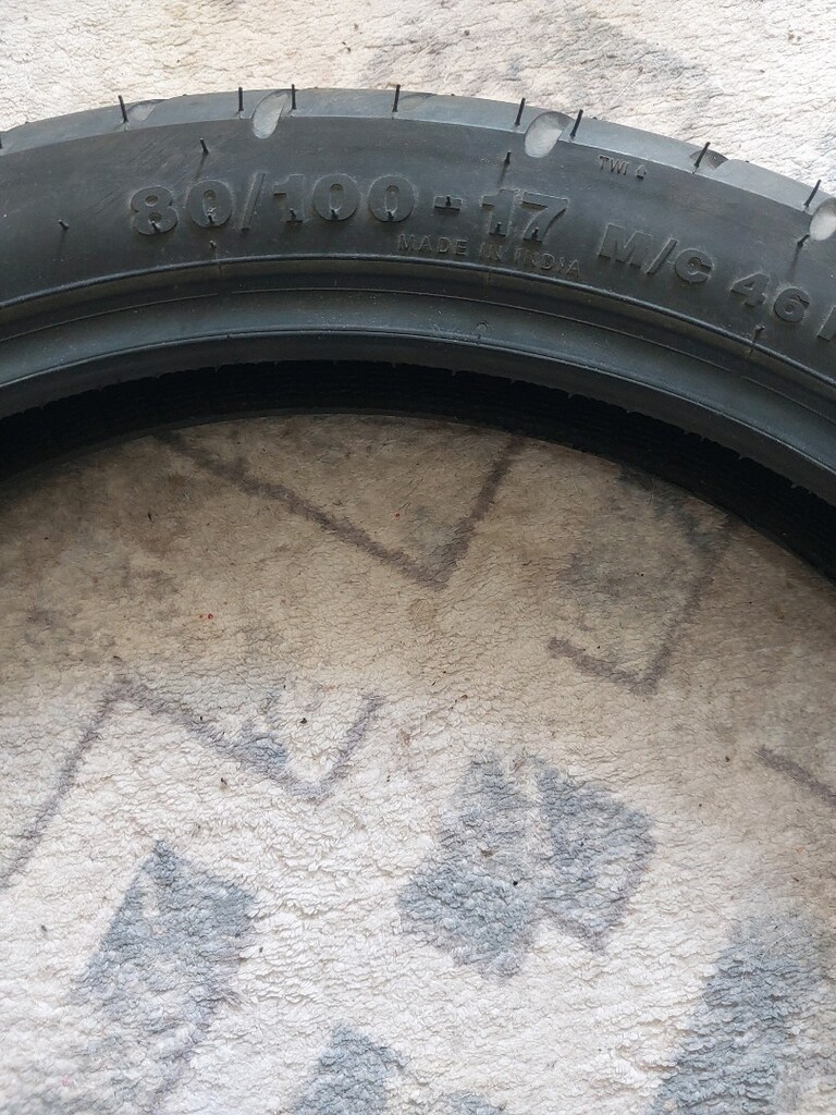 MOTOSİKLET-TVS Raider 125-ORİJİNAL ön lastik-80/100-17 - 3