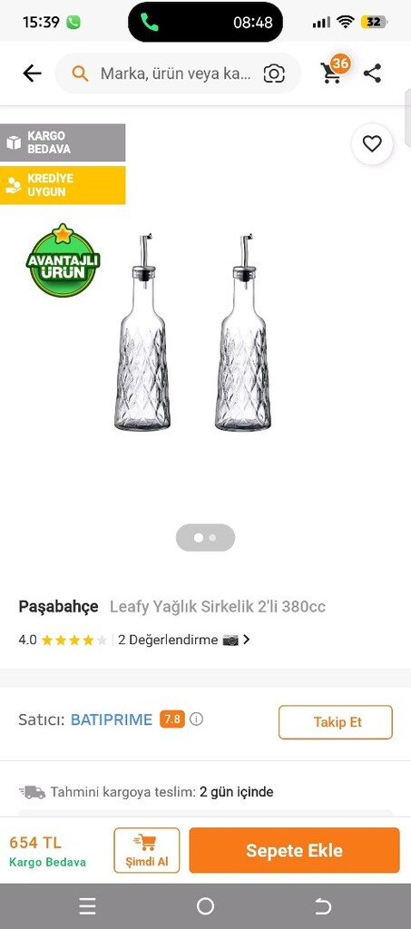 paşabahçe cam yağdanlık - 5