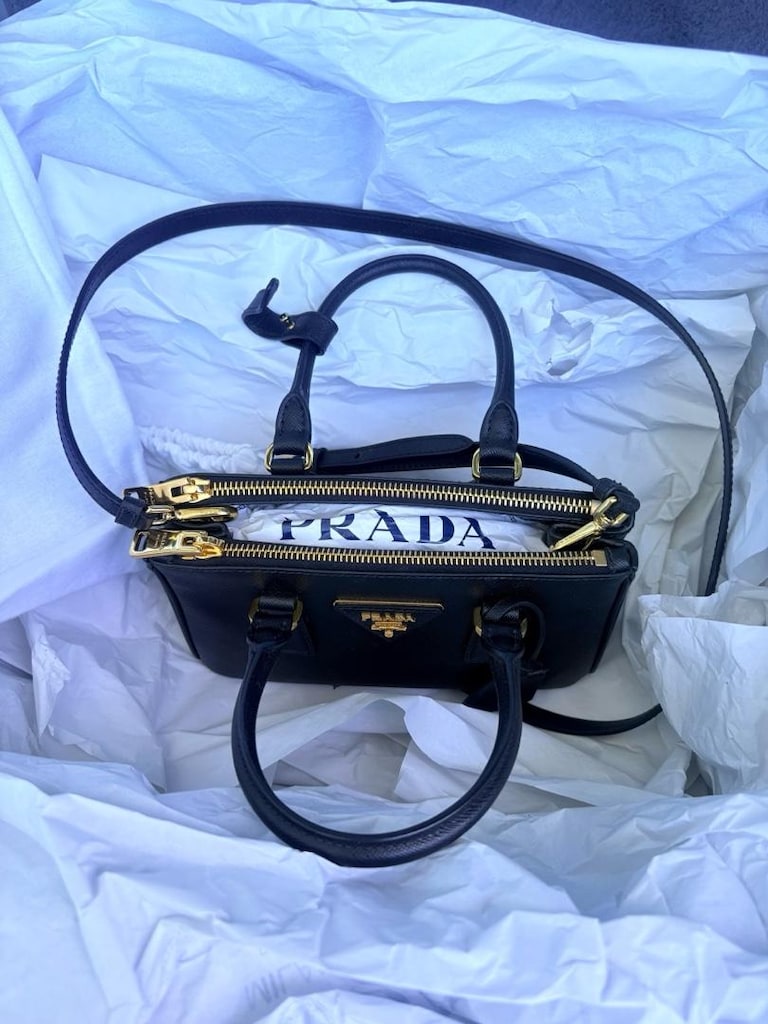 prada galleria saffiano deri mini çanta - 7
