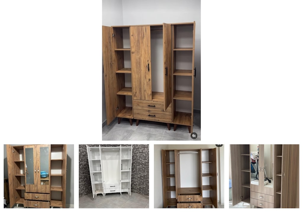 4 kapaklı elbise dolabı msokttstwm - 2
