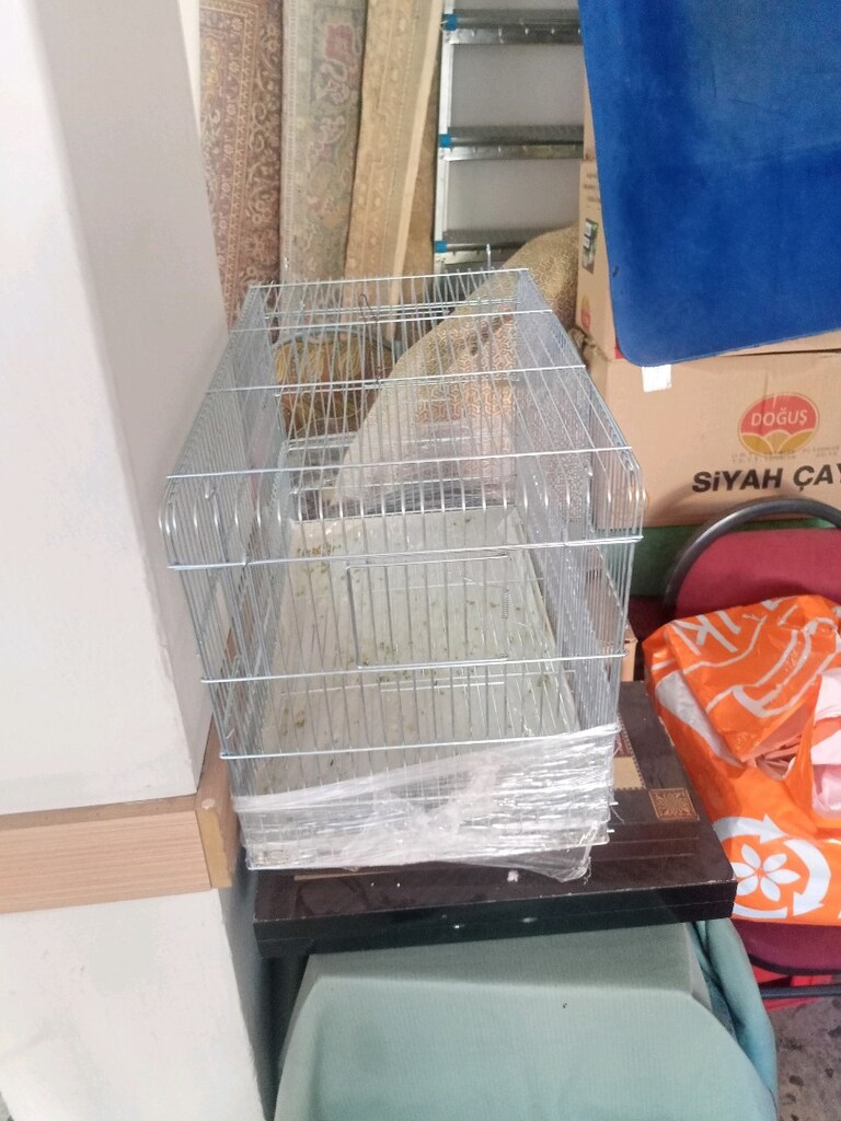 çok az kullanılmış temiz kuş kafesi . - 3