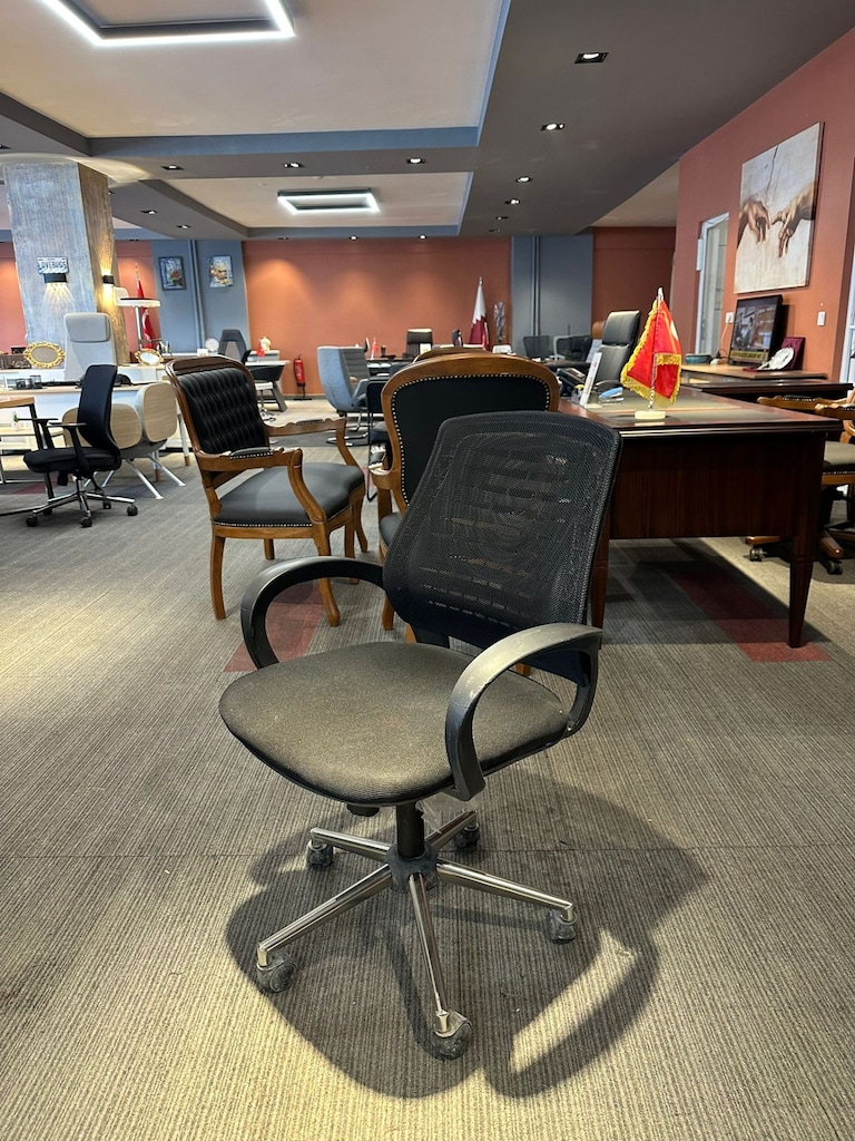 KLAS OFİS ÜSKÜDAR KROM AYAKLI SİYAH FİLELİ ÇALIŞMA KOLTUĞU - 3