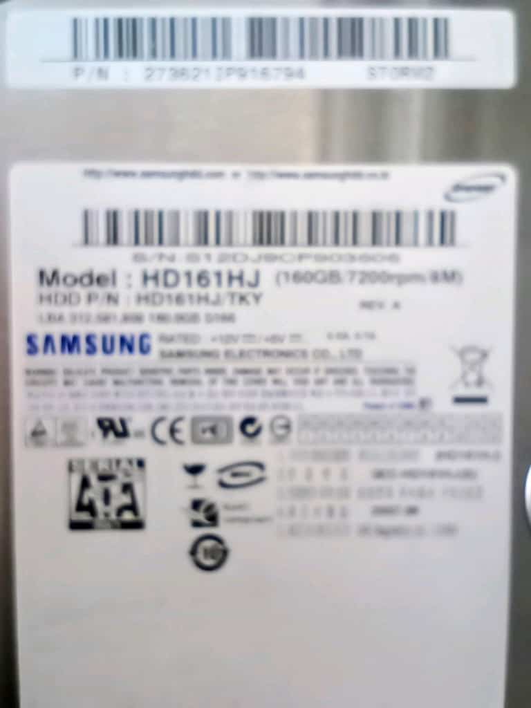 Samsung 3.5 HDD 160 GB - 3