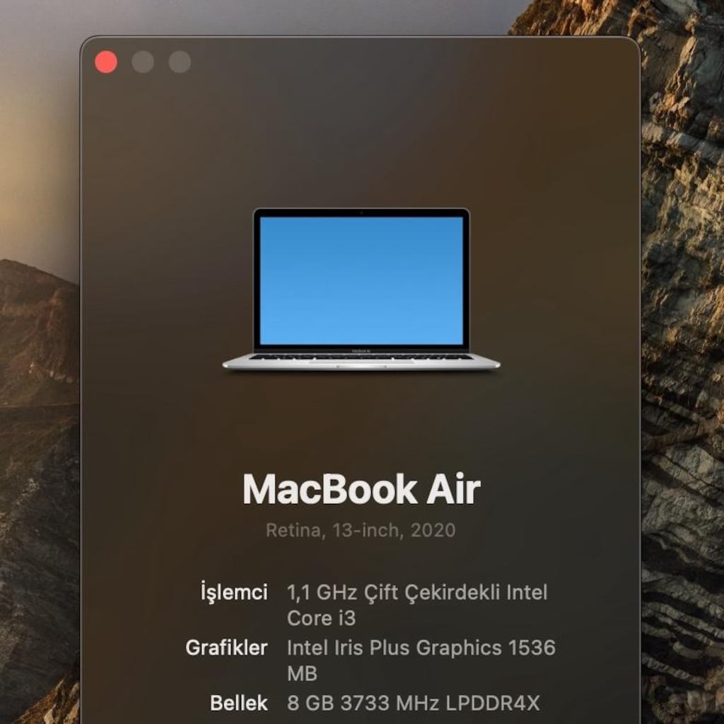 MacBook Air 2020 i3 8GB 256GB SSD | Kutu + Şarj - 2