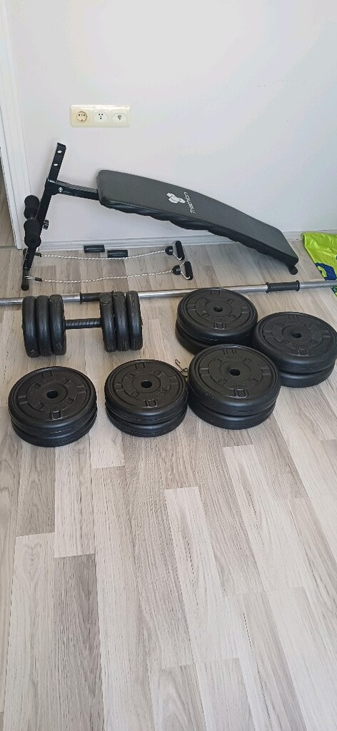 Sahibinden Temiz Ev Tipi Spor- Mekik Sehpası + Halter & Dambıl Seti - 14