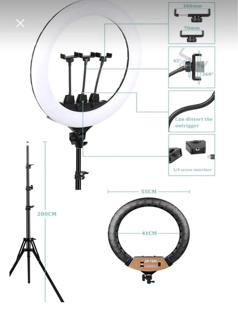 Kumandalı Ring Light-Yuvarlak Dövme Işığı - 6