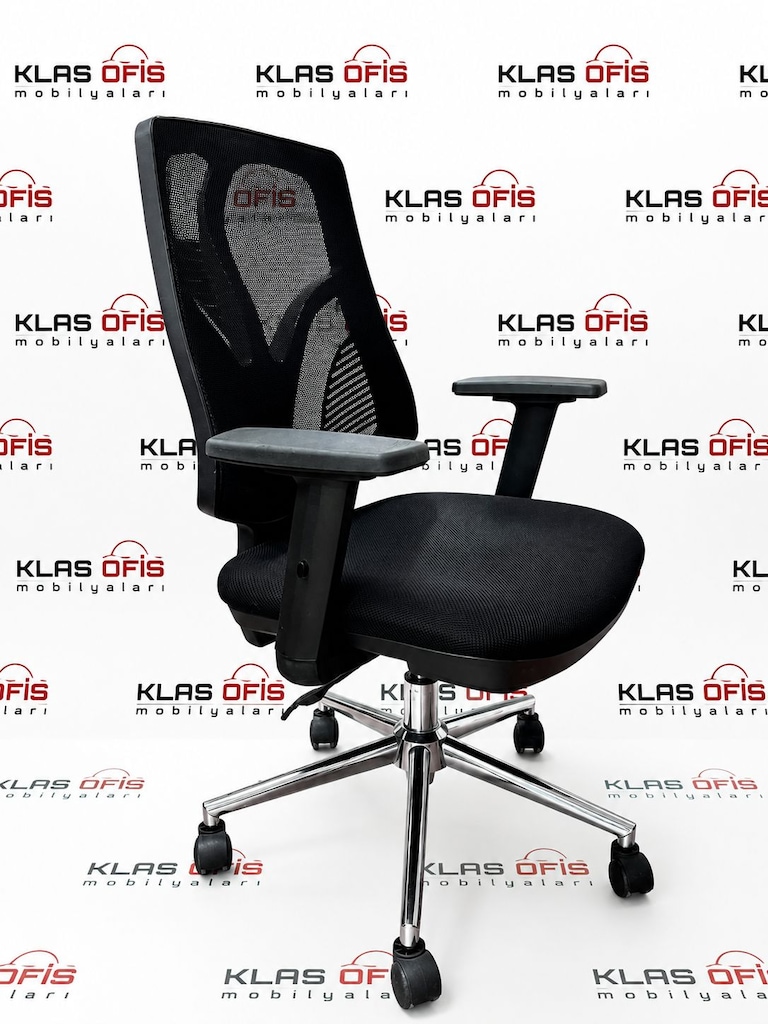 KLAS OFİS ÜSKÜDAR CASELLA BELLA SİYAH FİLELİ ÇALIŞMA KOLTUĞU - 2