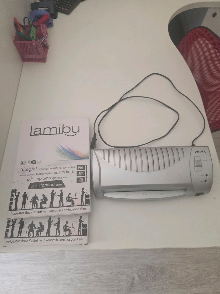 SIGMA EL 142-01 A4 LAMİNASYON Makinası ve 2 adet a4 laminasyon filmi - 4