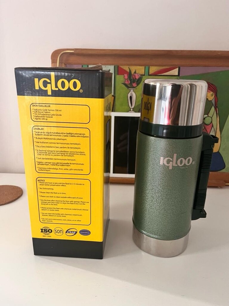 igloo Stainless Steel Travel Flask Termos - Sıfır Ayarında / Kutulu - 6