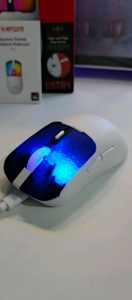 KATSUTA KTSA4 KABLOLU/BLUETOOTH/2.4 GHZ KABLOSUZ GAMİNG MOUSE - 7