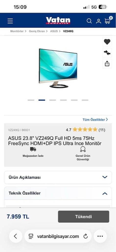 Asus Monitör - 7
