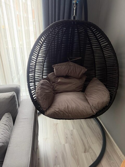 lüks tek kişilik balkon/ bahçe salıncağı
