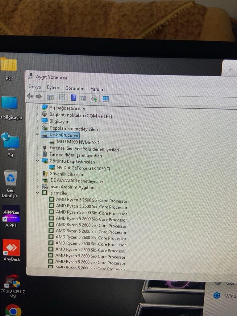 Amd Reyzen 5 2600, 16 GB Ram, 500 Gb m2, GTX 1050 Ti Oyuncu PC - 4