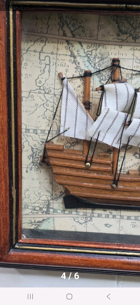 Fransız Vintage Denizcilik Temalı 3D Ahşap Çerceve Gemi panosu dekor - 4