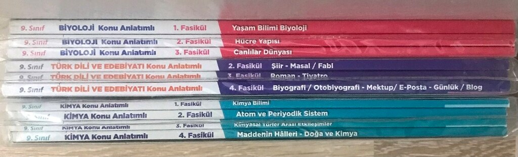 (Eski Müfredat)9.Sınıf Kimya-Fizik-Edebiyat-Biyoloji Soru Bankaları - 3