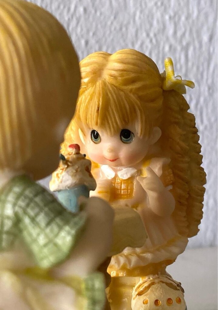 Vintage “Sweet Kids” damgalı Kız - Erkek Çocuk Biblo - 2