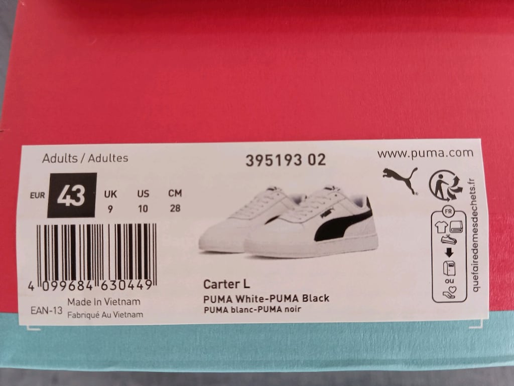 PUMA Cartel L Beyaz Erkek Sneaker - 4
