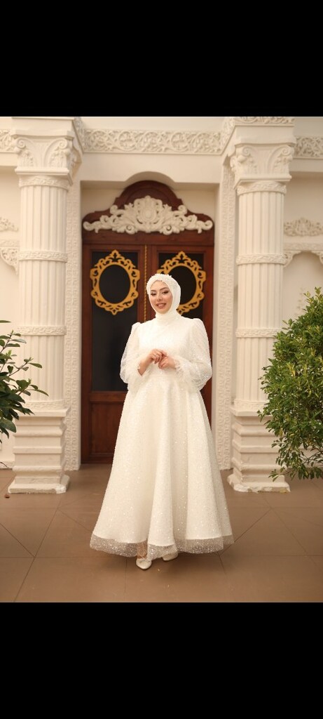 nişan, nikah özel gün tesettür abiyesi - 3