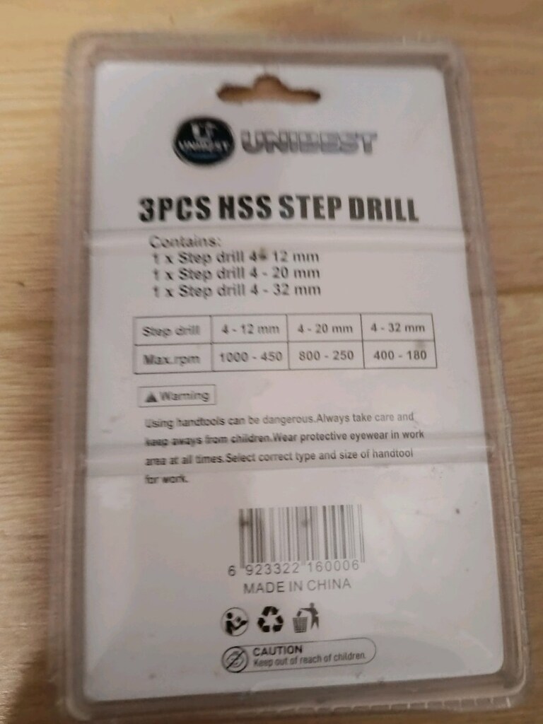 UNIBEST 3'lü HSS Kademeli Matkap Seti – Sıfır üründür - 4