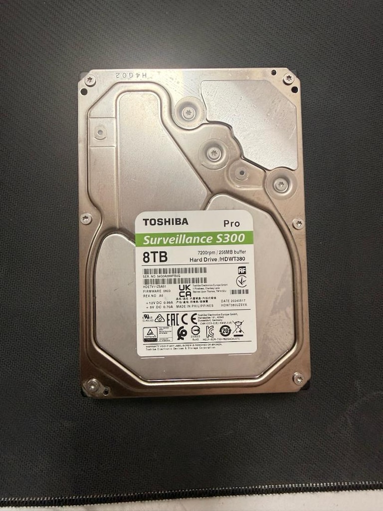 Toshiba S300 Pro 8TB Hard Disk - 5