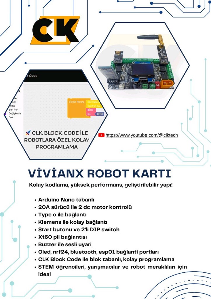 CLK ROBOT KARTLARİ (Çizgi izleyen, labirent çözen, sumo) - 3